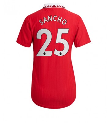 Manchester United Jadon Sancho #25 Hemmatröja Dam 2022-23 Korta ärmar